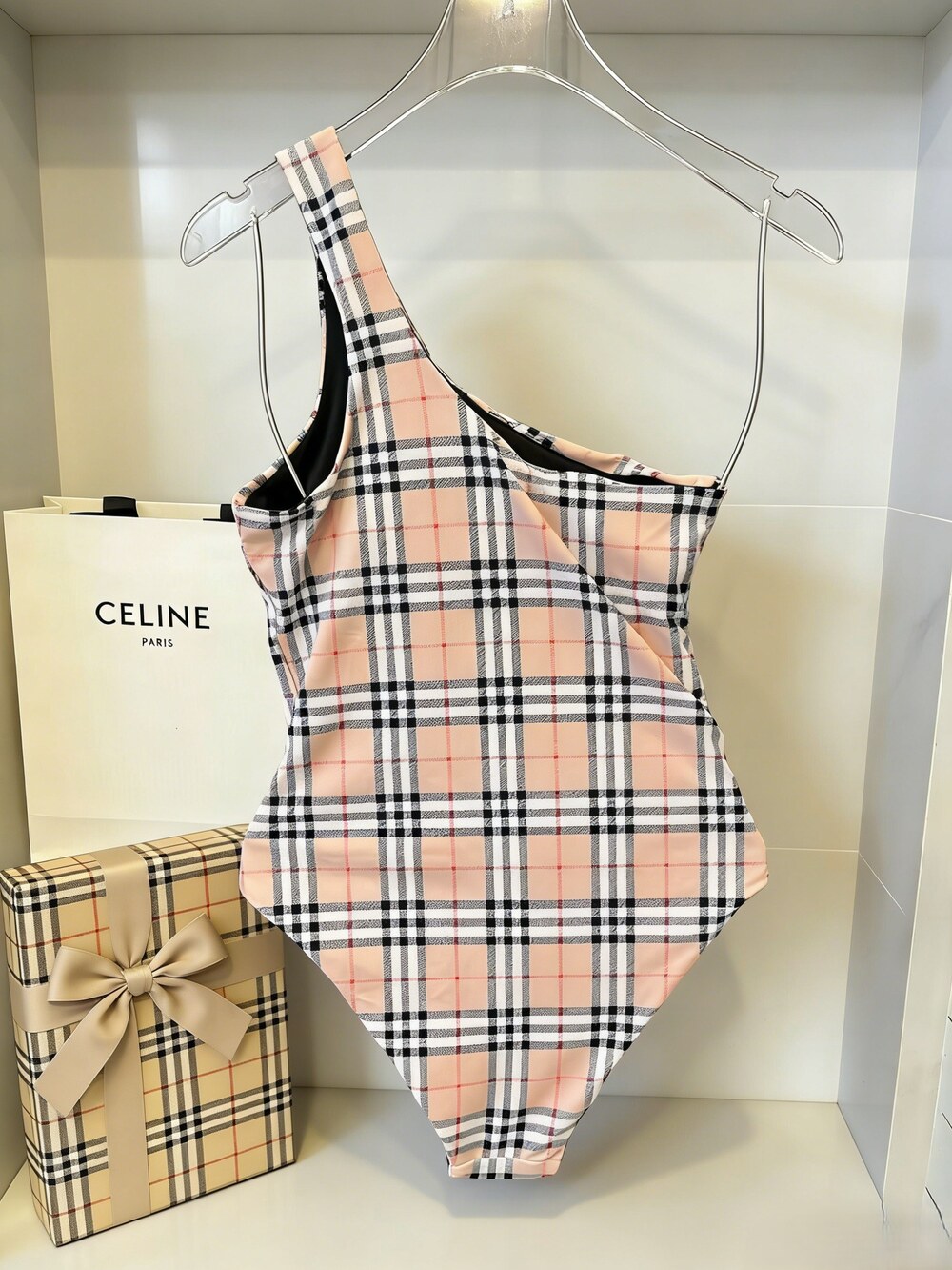 Timeless Burberry Plaid Beachwear